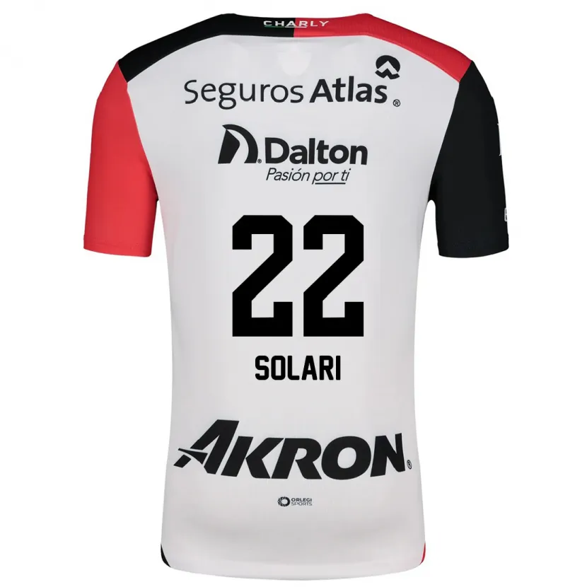 Danxen Damen Augusto Solari #22 Weiß Rot Schwarz Auswärtstrikot Trikot 2024/25 T-Shirt Österreich