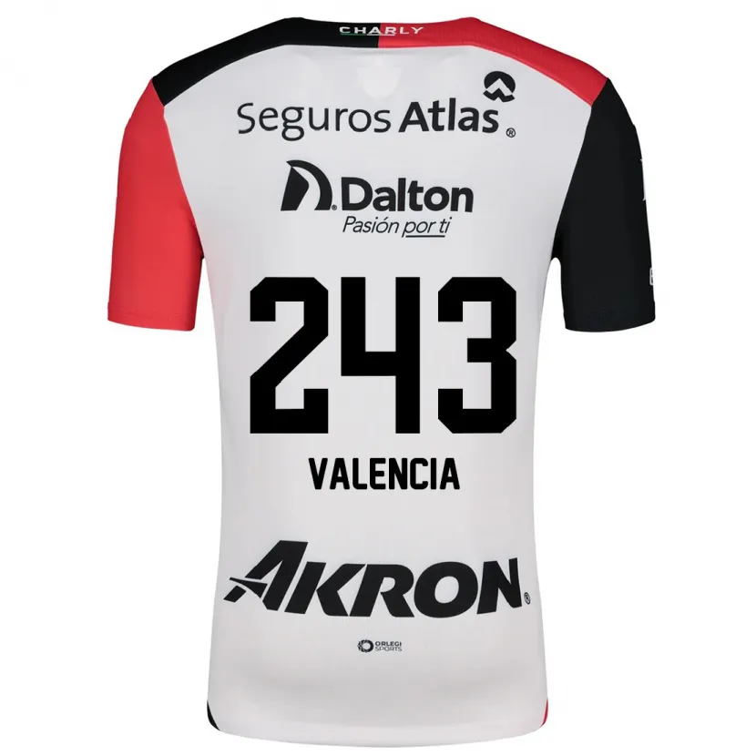 Danxen Damen Luis Valencia #243 Weiß Rot Schwarz Auswärtstrikot Trikot 2024/25 T-Shirt Österreich