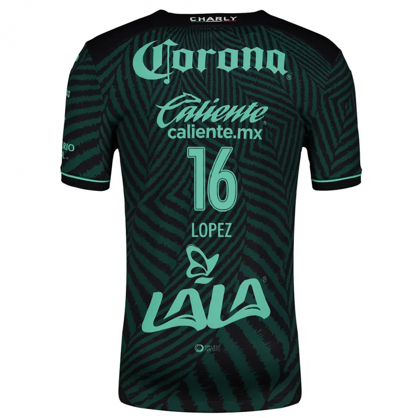 Danxen Damen Aldo López #16 Schwarz Grün Auswärtstrikot Trikot 2024/25 T-Shirt Österreich