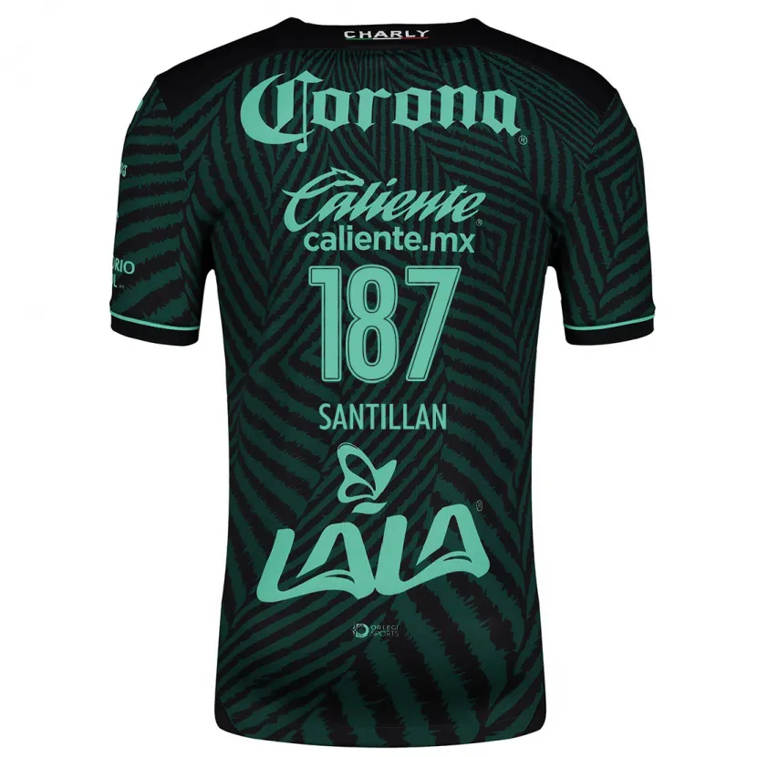 Danxen Damen Emilio Santillán #187 Schwarz Grün Auswärtstrikot Trikot 2024/25 T-Shirt Österreich