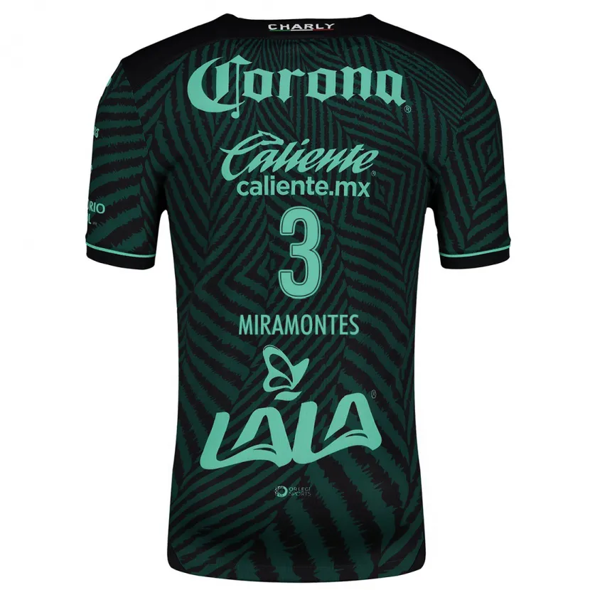 Danxen Damen Natalia Miramontes #3 Schwarz Grün Auswärtstrikot Trikot 2024/25 T-Shirt Österreich