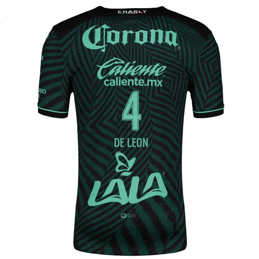 Danxen Damen Lourdes De León #4 Schwarz Grün Auswärtstrikot Trikot 2024/25 T-Shirt Österreich