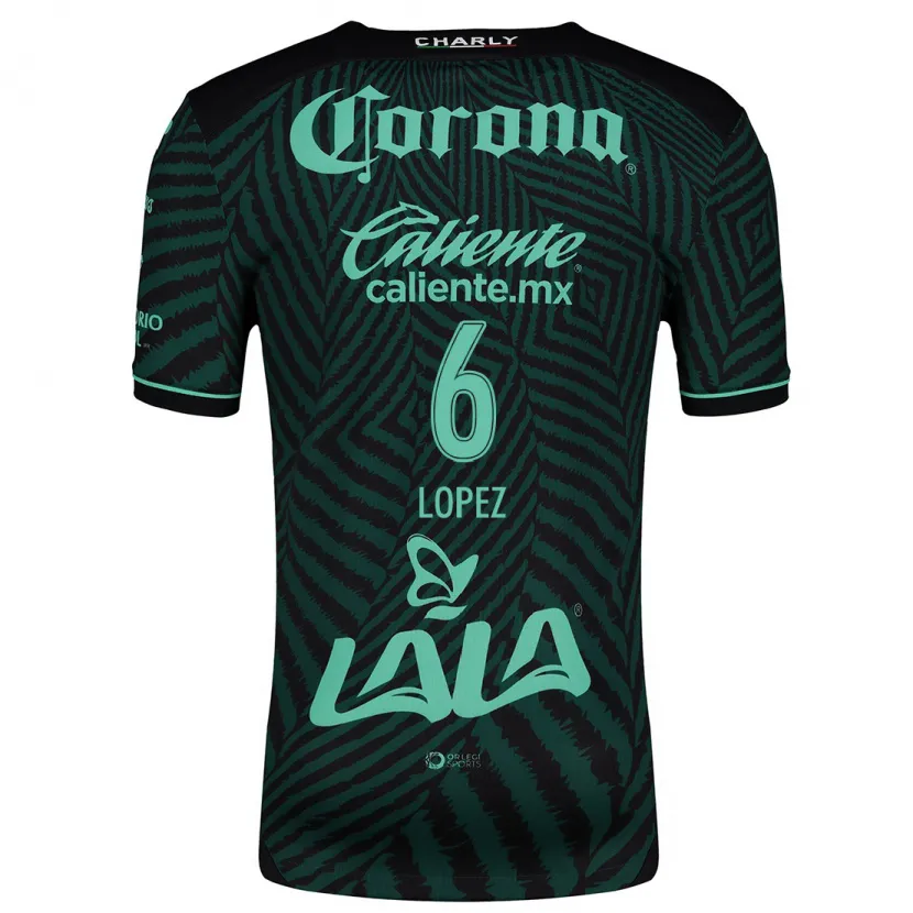 Danxen Damen Brenda López #6 Schwarz Grün Auswärtstrikot Trikot 2024/25 T-Shirt Österreich