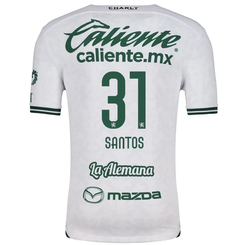 Danxen Damen Sebastián Santos #31 Weiß Grün Auswärtstrikot Trikot 2024/25 T-Shirt Österreich