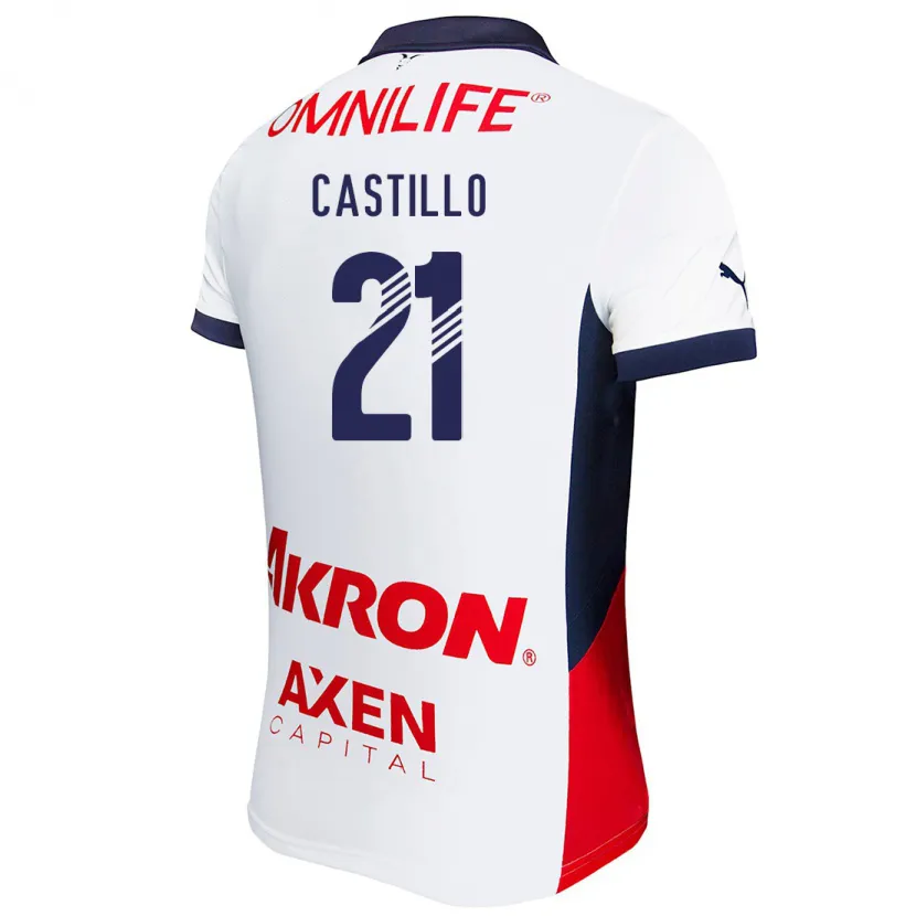 Danxen Damen José Castillo #21 Weiß Rot Blau Auswärtstrikot Trikot 2024/25 T-Shirt Österreich