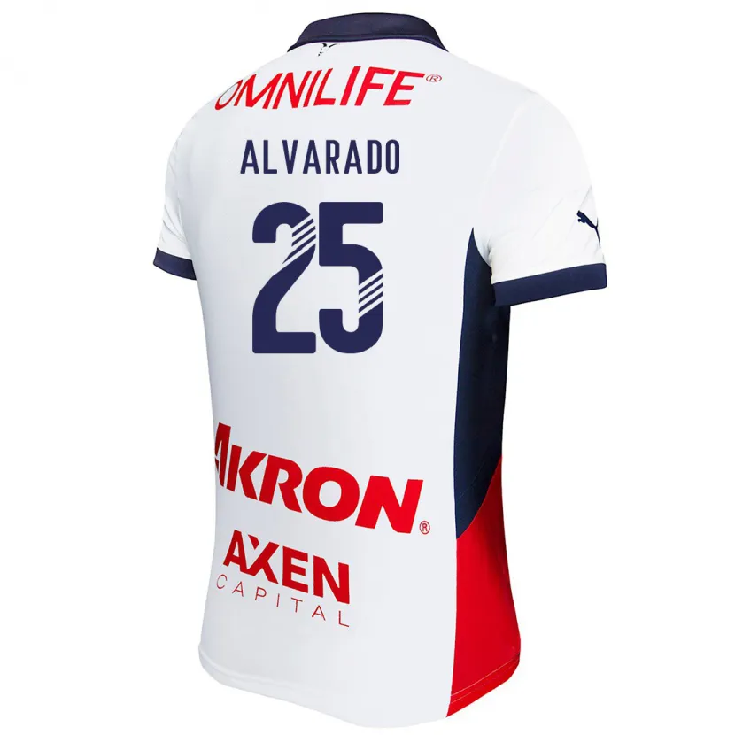 Danxen Damen Roberto Alvarado #25 Weiß Rot Blau Auswärtstrikot Trikot 2024/25 T-Shirt Österreich