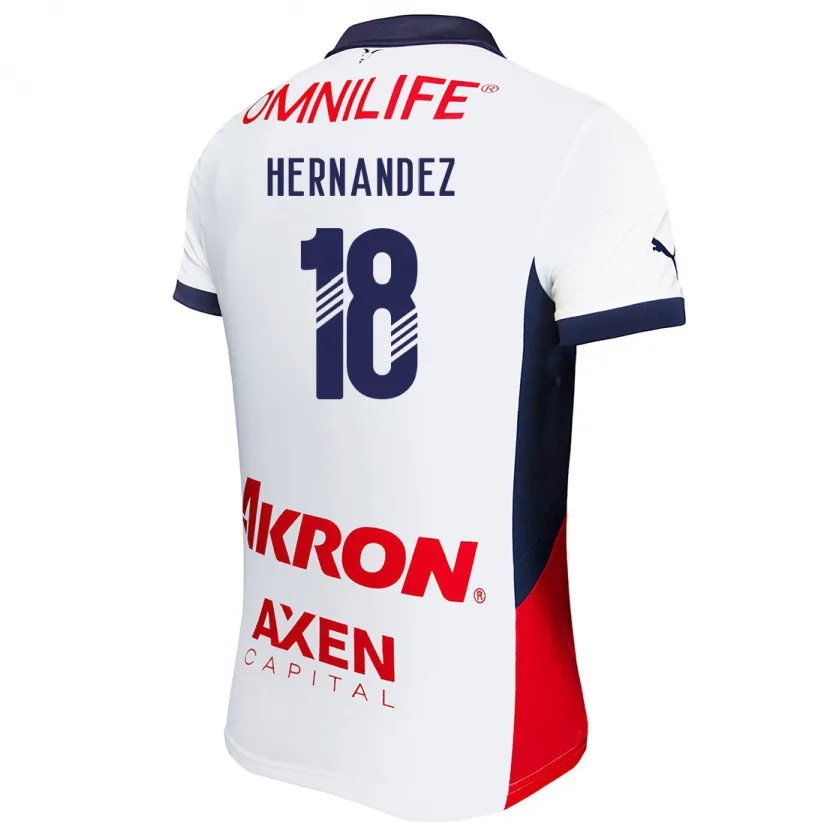 Danxen Damen Montserrat Hernández #18 Weiß Rot Blau Auswärtstrikot Trikot 2024/25 T-Shirt Österreich