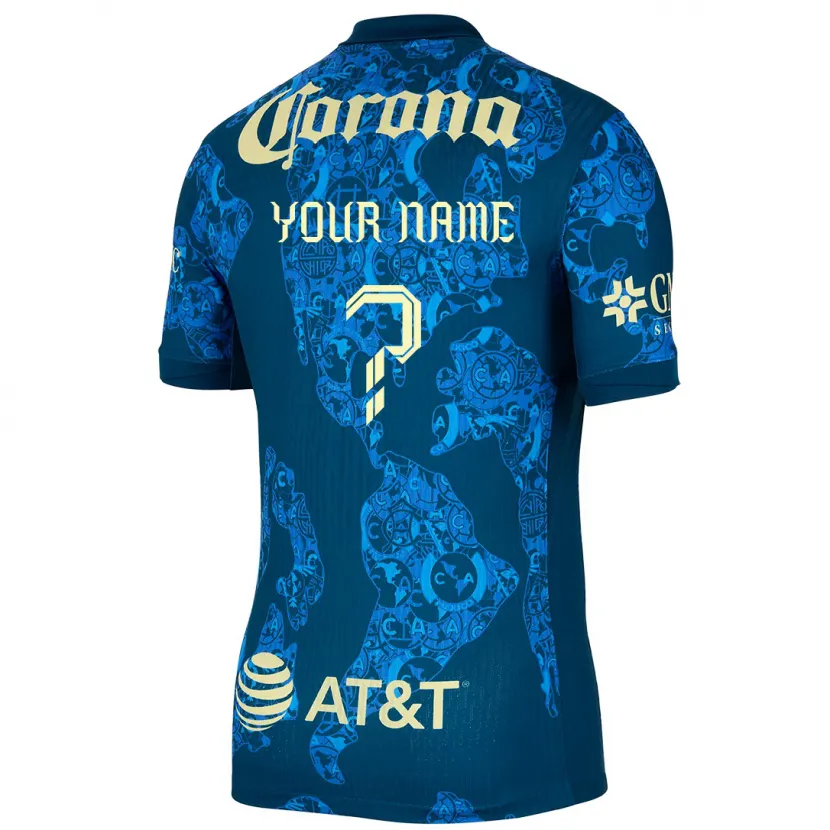 Danxen Damen Ihren Namen #0 Blau Gelb Auswärtstrikot Trikot 2024/25 T-Shirt Österreich