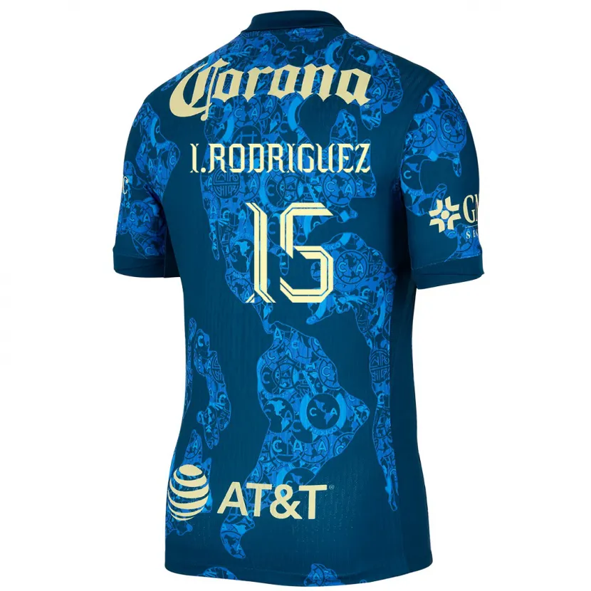 Danxen Damen Iván Rodríguez #15 Blau Gelb Auswärtstrikot Trikot 2024/25 T-Shirt Österreich