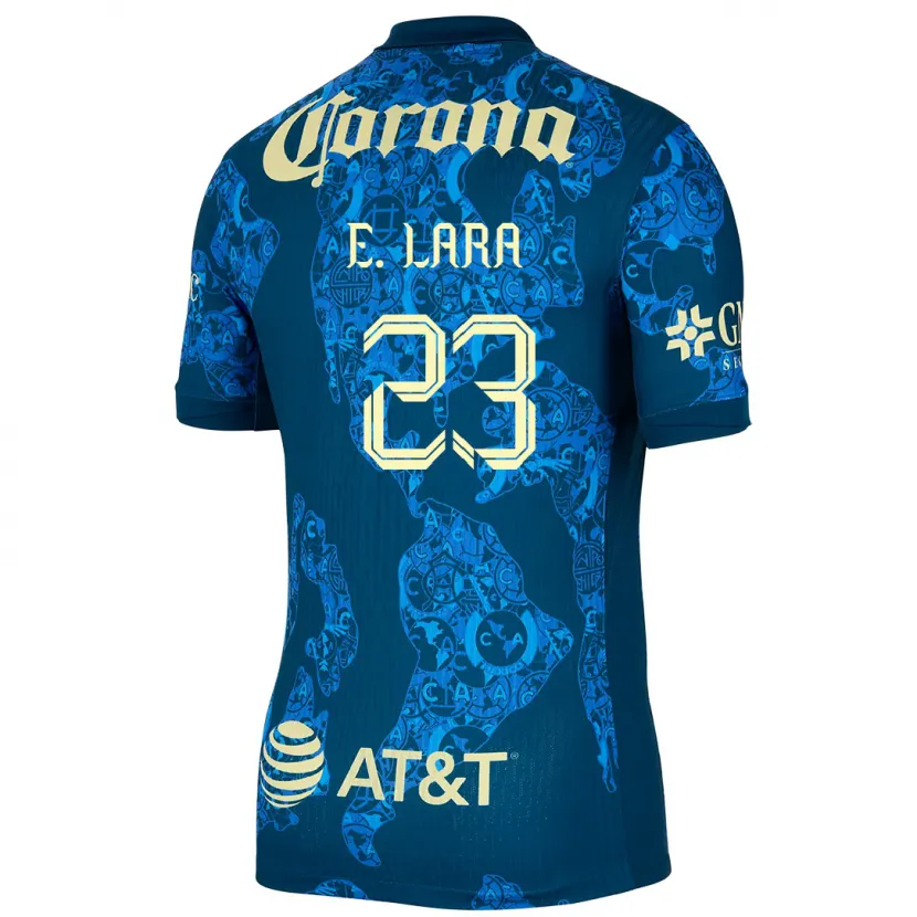Danxen Damen Emilio Lara #23 Blau Gelb Auswärtstrikot Trikot 2024/25 T-Shirt Österreich