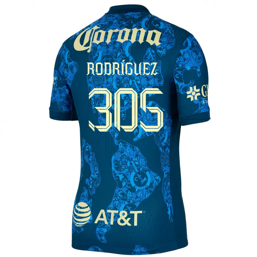 Danxen Damen Bryan Rodríguez #305 Blau Gelb Auswärtstrikot Trikot 2024/25 T-Shirt Österreich