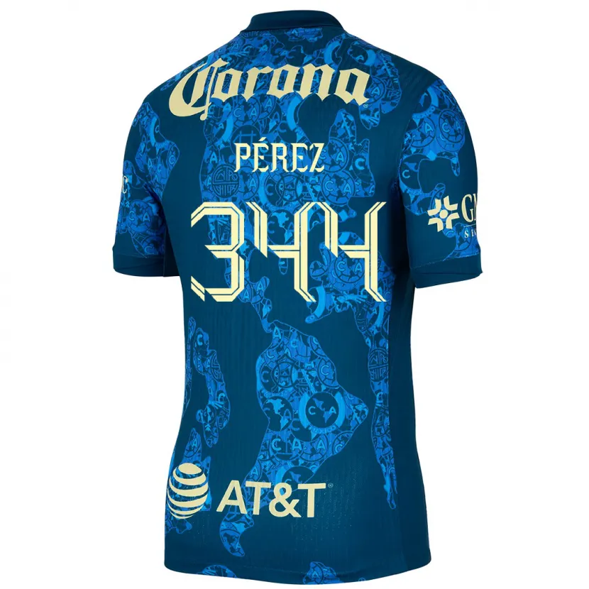 Danxen Damen Froylan Pérez #344 Blau Gelb Auswärtstrikot Trikot 2024/25 T-Shirt Österreich