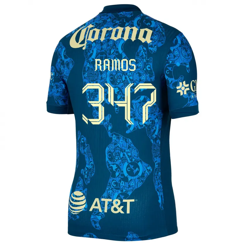Danxen Damen Luis Ramos #347 Blau Gelb Auswärtstrikot Trikot 2024/25 T-Shirt Österreich