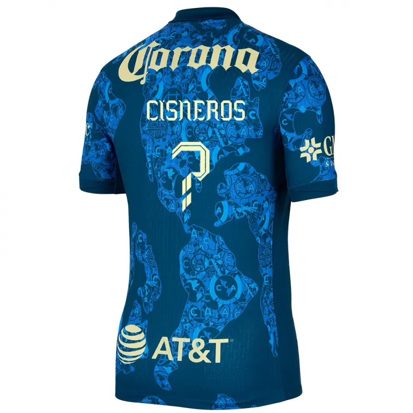 Danxen Damen Vladimir Cisneros #0 Blau Gelb Auswärtstrikot Trikot 2024/25 T-Shirt Österreich