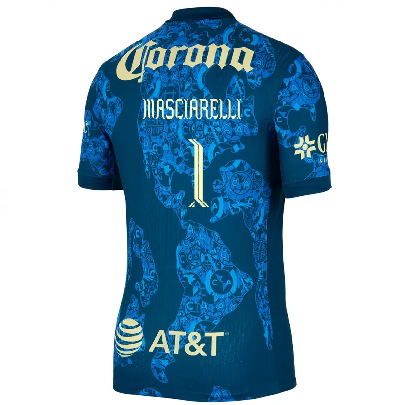 Danxen Damen Renata Masciarelli #1 Blau Gelb Auswärtstrikot Trikot 2024/25 T-Shirt Österreich