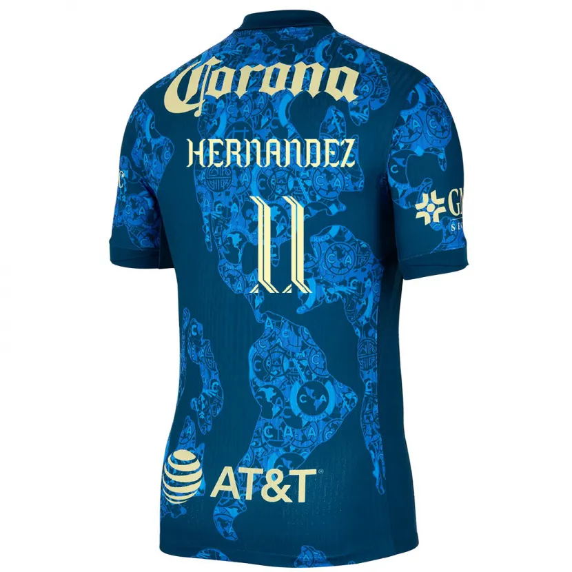 Danxen Damen Montserrat Hernandez #11 Blau Gelb Auswärtstrikot Trikot 2024/25 T-Shirt Österreich