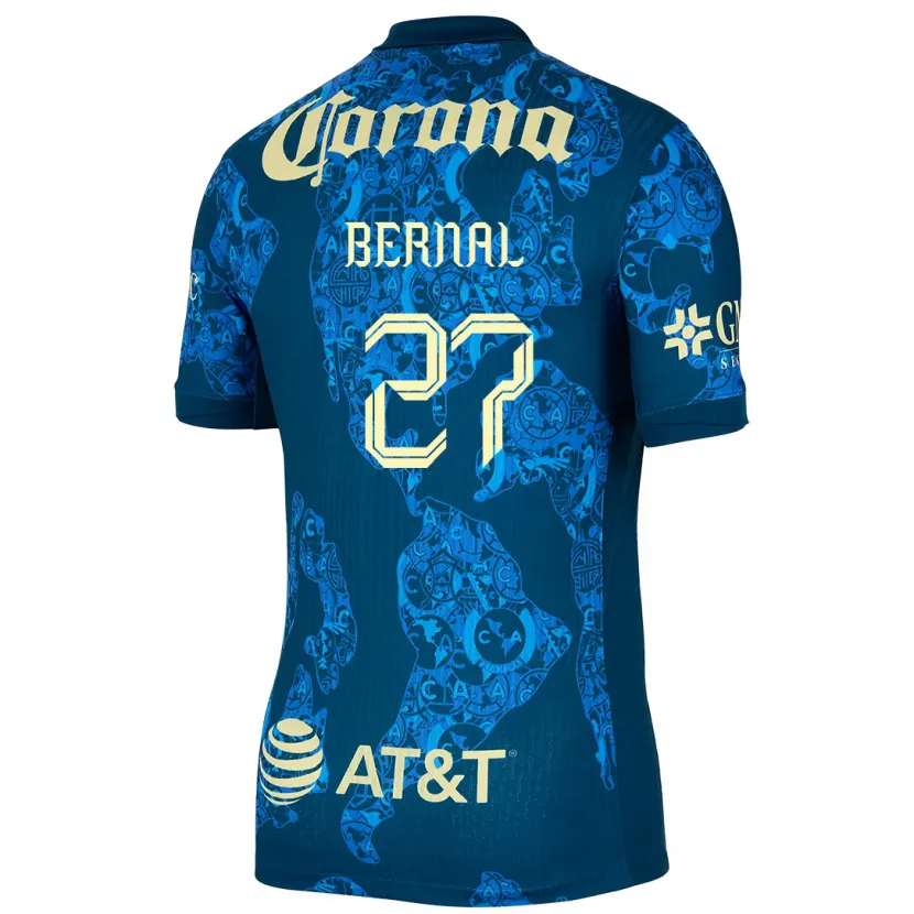 Danxen Damen Mayra Pelayo Bernal #27 Blau Gelb Auswärtstrikot Trikot 2024/25 T-Shirt Österreich