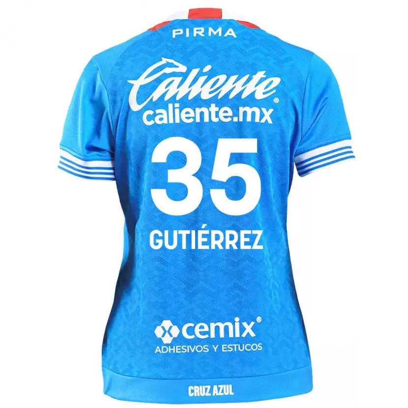 Danxen Kinder Luis Gutiérrez #35 Himmelblau Heimtrikot Trikot 2024/25 T-Shirt Österreich