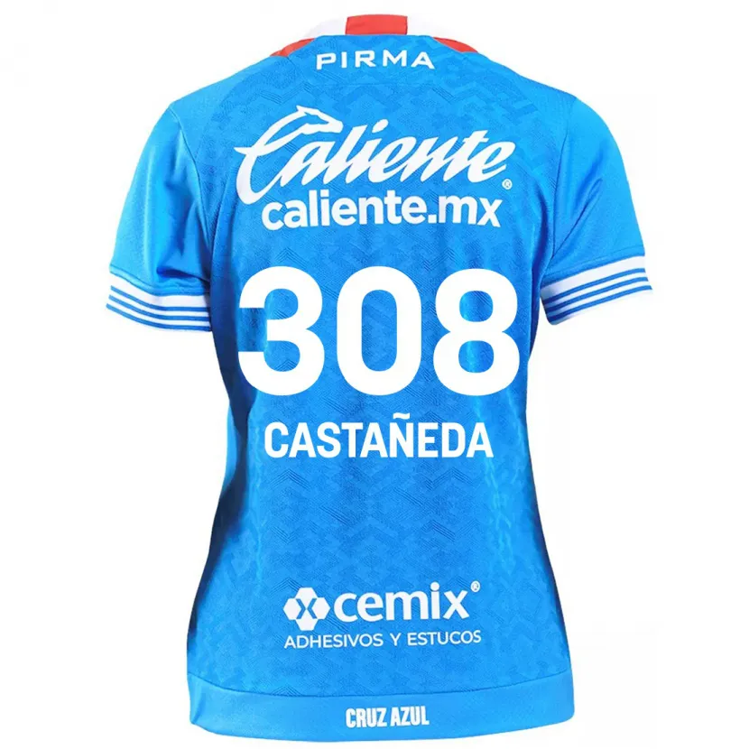 Danxen Kinder Emiliano Castañeda #308 Himmelblau Heimtrikot Trikot 2024/25 T-Shirt Österreich