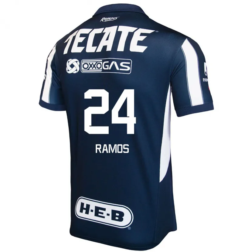 Danxen Kinder César Ramos #24 Blau Rot Weiß Heimtrikot Trikot 2024/25 T-Shirt Österreich