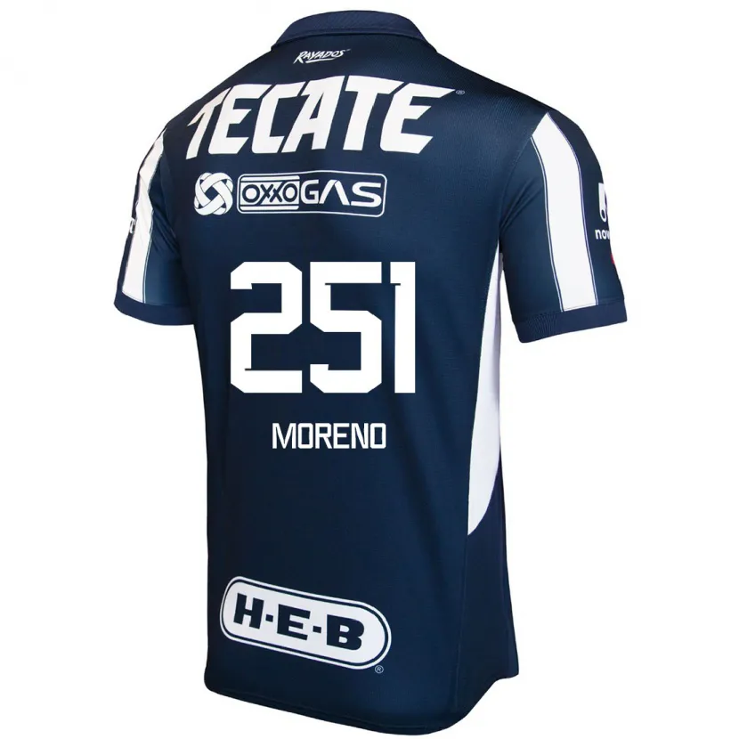Danxen Kinder Josué Moreno #251 Blau Rot Weiß Heimtrikot Trikot 2024/25 T-Shirt Österreich