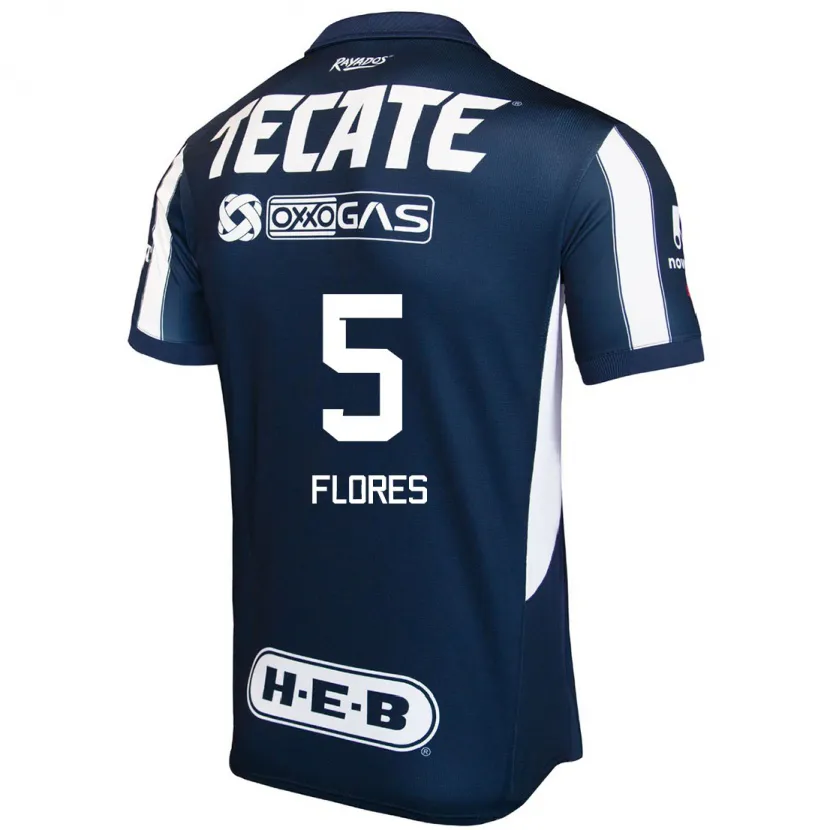 Danxen Kinder Monica Flores #5 Blau Rot Weiß Heimtrikot Trikot 2024/25 T-Shirt Österreich