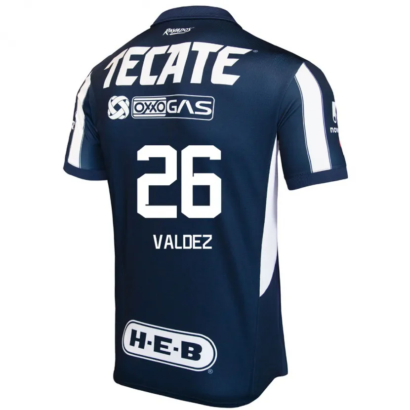 Danxen Kinder Valeria Valdez #26 Blau Rot Weiß Heimtrikot Trikot 2024/25 T-Shirt Österreich