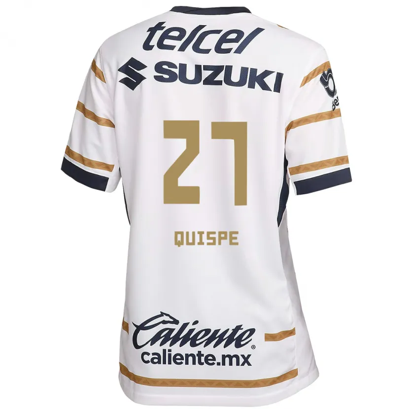 Danxen Kinder Piero Quispe #27 Weißer Obsidian Heimtrikot Trikot 2024/25 T-Shirt Österreich