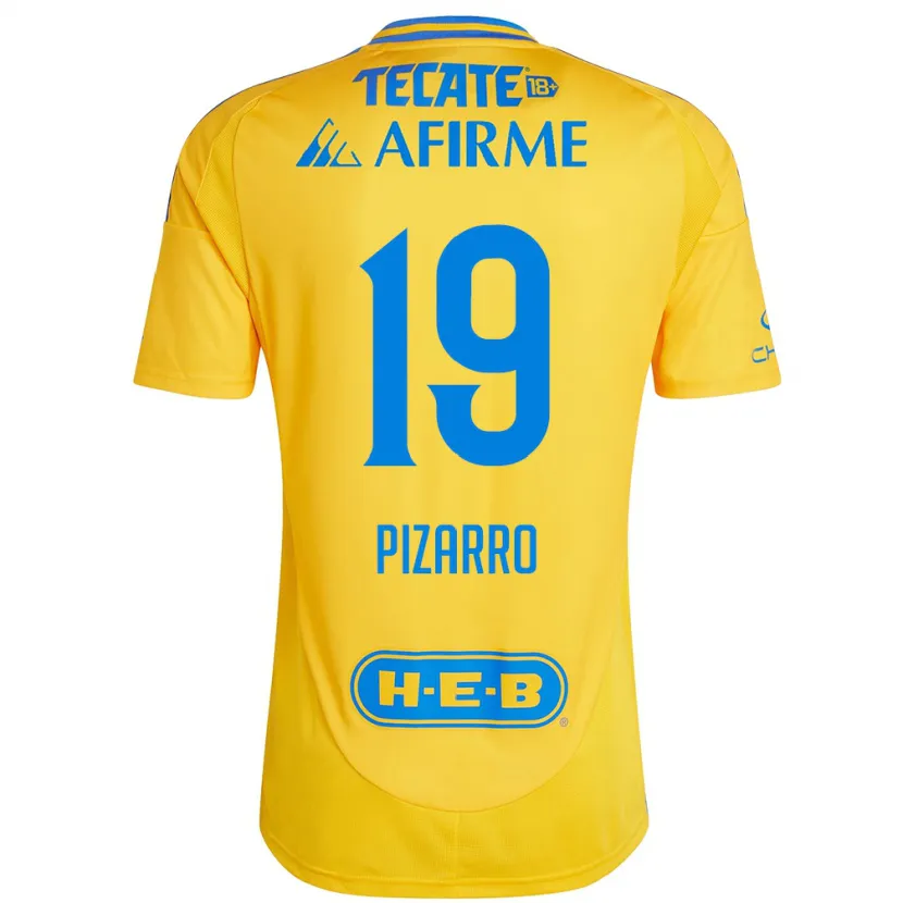 Danxen Kinder Guido Pizarro #19 Goldgelb Heimtrikot Trikot 2024/25 T-Shirt Österreich