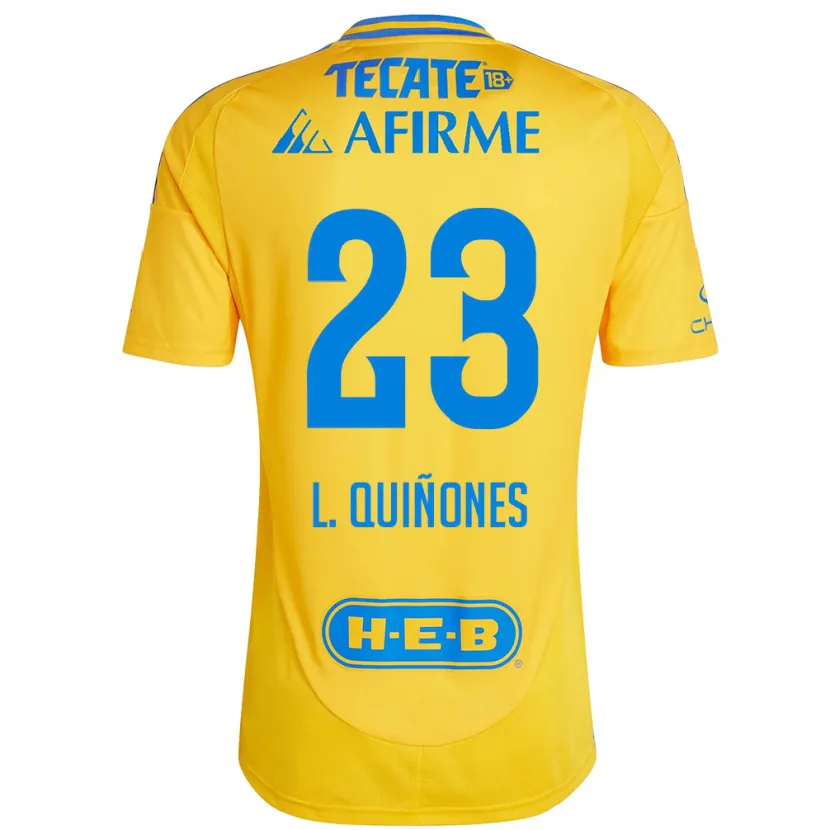 Danxen Kinder Luis Quiñones #23 Goldgelb Heimtrikot Trikot 2024/25 T-Shirt Österreich