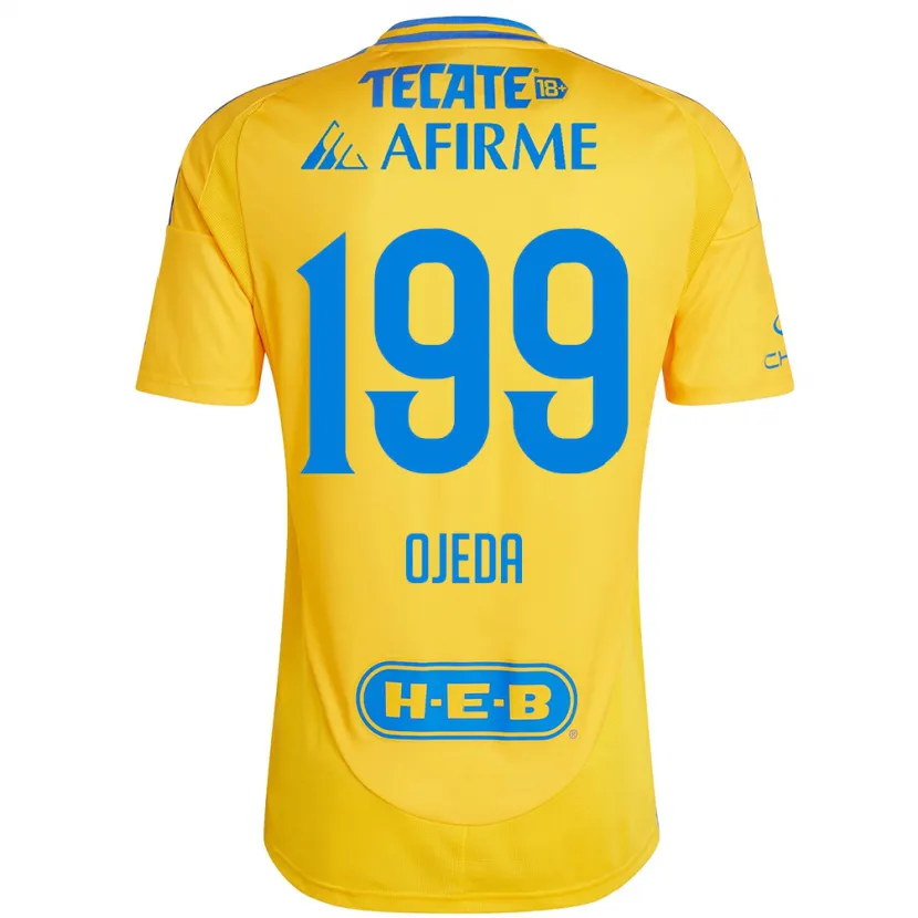 Danxen Kinder Diego Ojeda #199 Goldgelb Heimtrikot Trikot 2024/25 T-Shirt Österreich