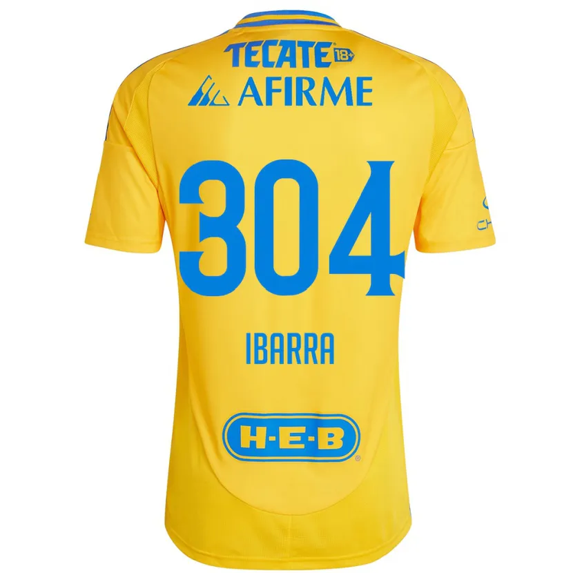 Danxen Kinder Luis Ibarra #304 Goldgelb Heimtrikot Trikot 2024/25 T-Shirt Österreich