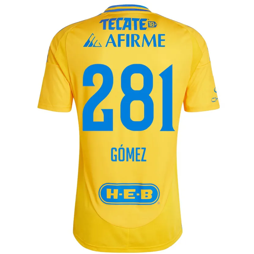 Danxen Kinder Luis Gómez #281 Goldgelb Heimtrikot Trikot 2024/25 T-Shirt Österreich