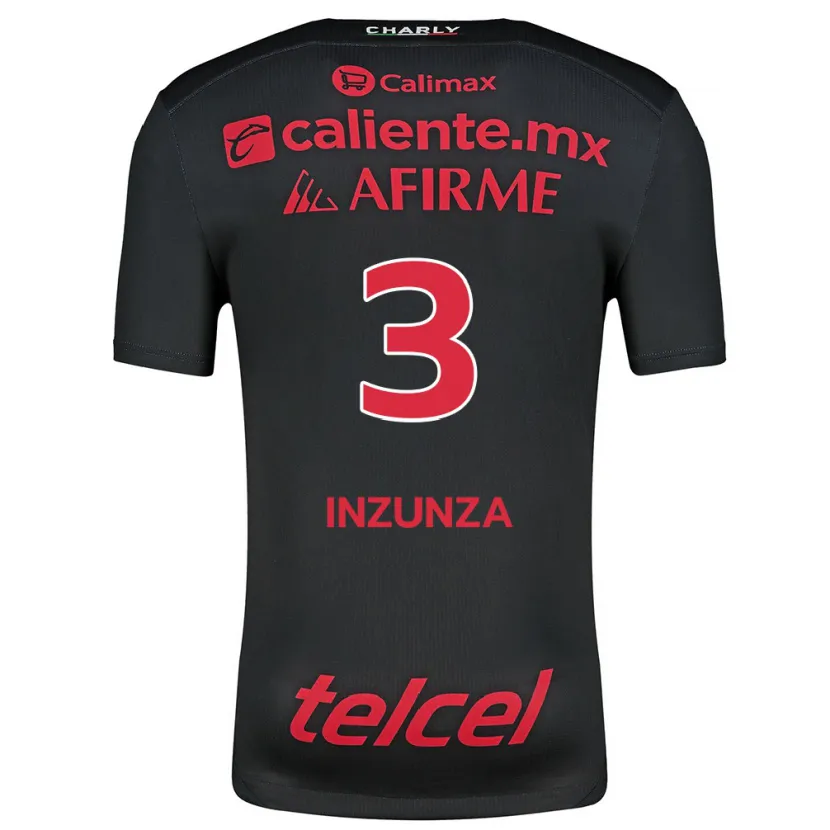 Danxen Kinder Rafael Inzunza #3 Schwarz Rot Heimtrikot Trikot 2024/25 T-Shirt Österreich