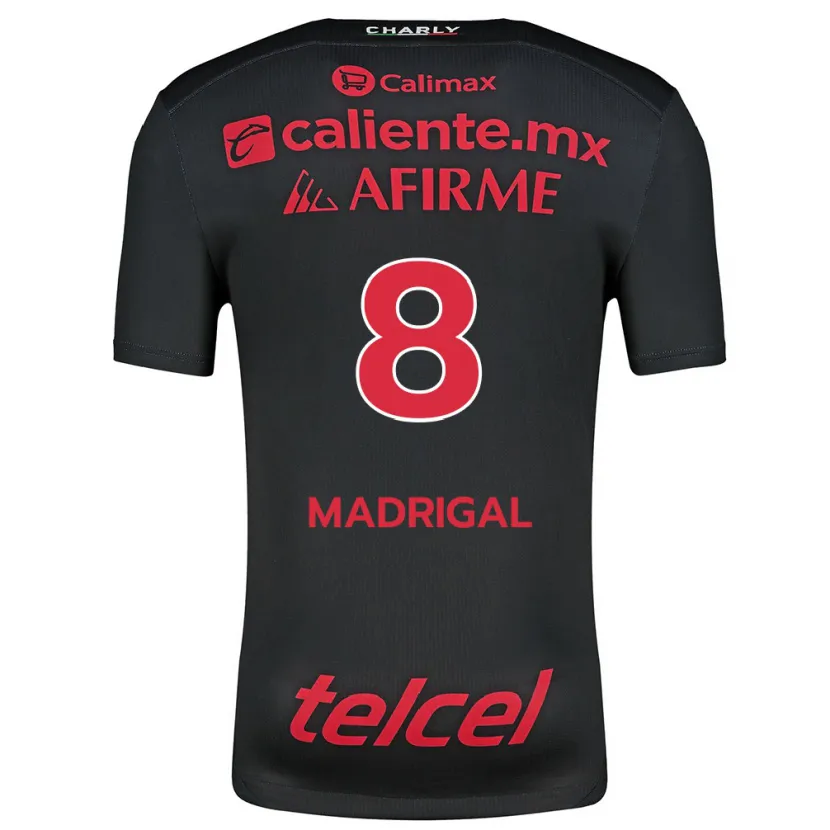 Danxen Kinder Fernando Madrigal #8 Schwarz Rot Heimtrikot Trikot 2024/25 T-Shirt Österreich