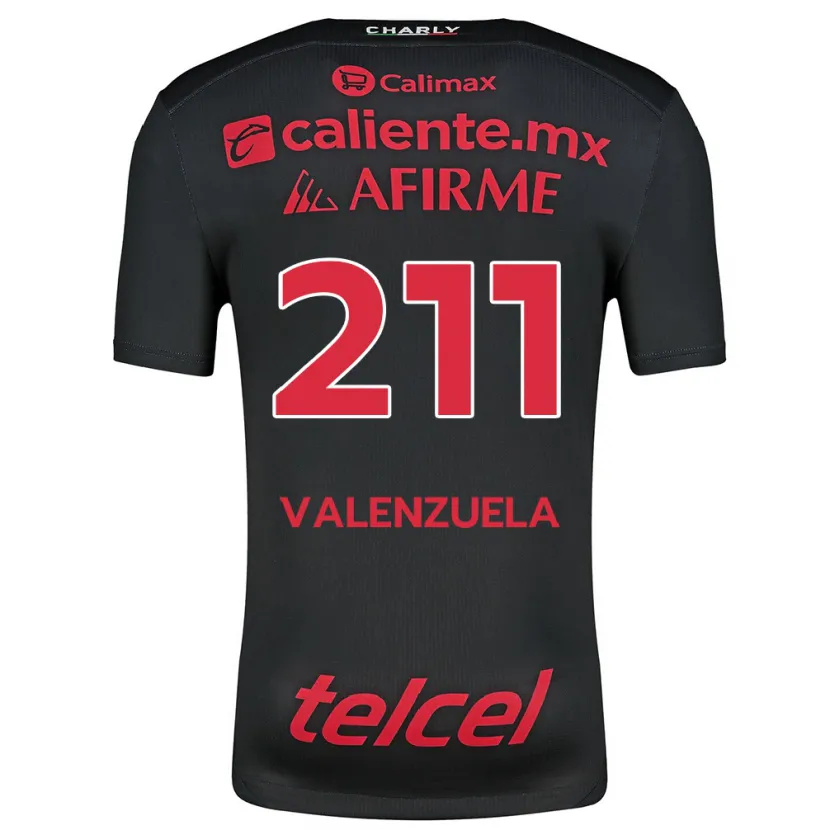 Danxen Kinder Aldieri Valenzuela #211 Schwarz Rot Heimtrikot Trikot 2024/25 T-Shirt Österreich