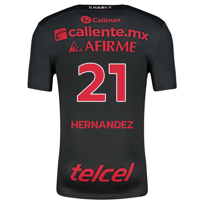 Danxen Kinder Inglis Hernández #21 Schwarz Rot Heimtrikot Trikot 2024/25 T-Shirt Österreich