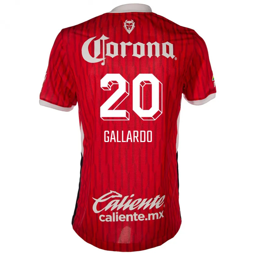 Danxen Kinder Jesús Gallardo #20 Rot-Weiss Heimtrikot Trikot 2024/25 T-Shirt Österreich