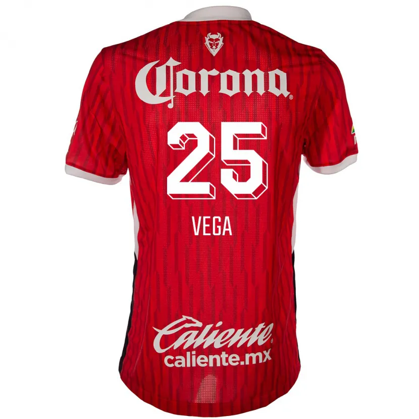 Danxen Kinder Alexis Vega #25 Rot-Weiss Heimtrikot Trikot 2024/25 T-Shirt Österreich