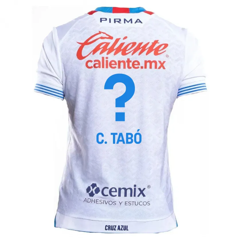 Danxen Kinder Christian Tabó #0 Weiß Blau Auswärtstrikot Trikot 2024/25 T-Shirt Österreich