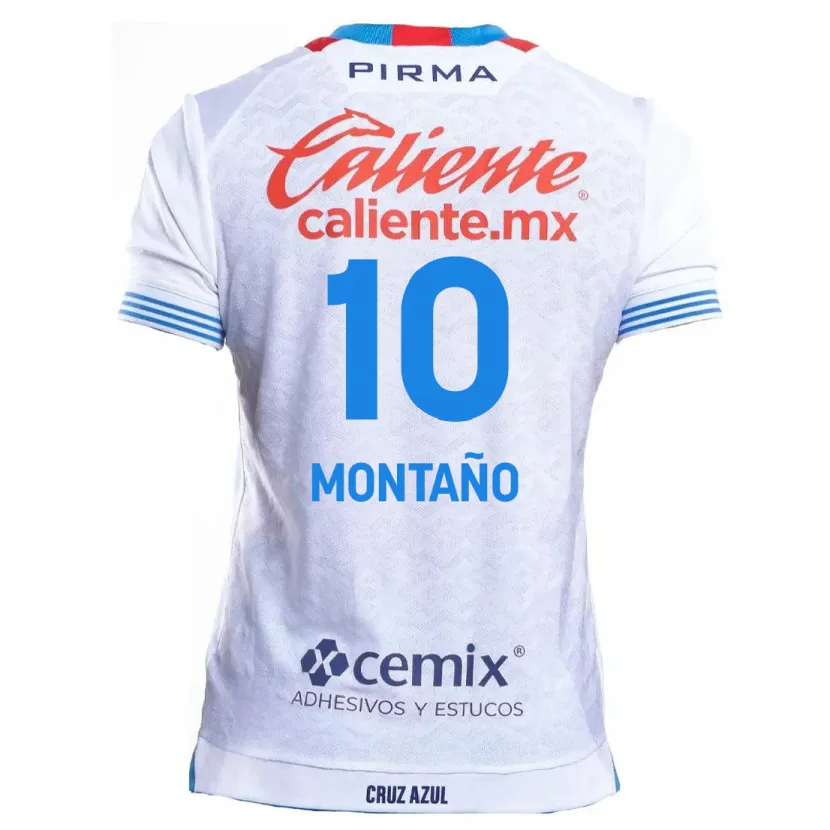Danxen Kinder Andrés Montaño #10 Weiß Blau Auswärtstrikot Trikot 2024/25 T-Shirt Österreich