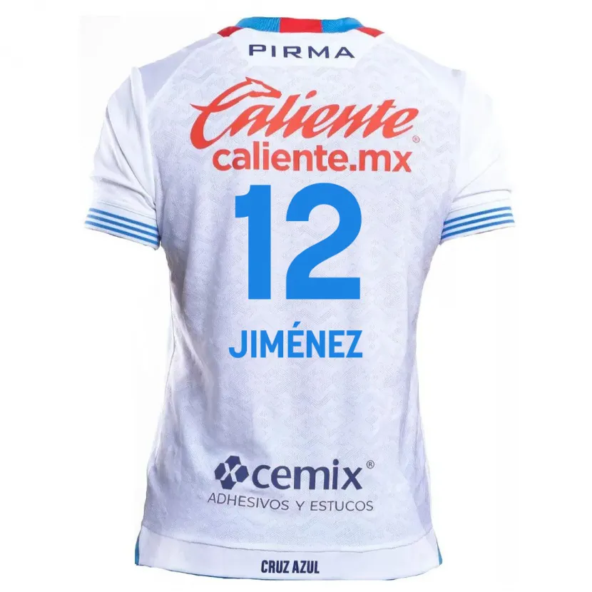 Danxen Kinder Luis Jiménez #12 Weiß Blau Auswärtstrikot Trikot 2024/25 T-Shirt Österreich