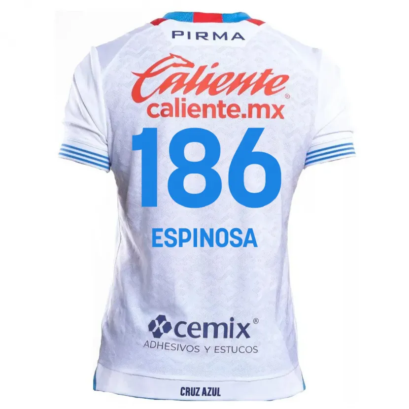 Danxen Kinder Brandón Espinosa #186 Weiß Blau Auswärtstrikot Trikot 2024/25 T-Shirt Österreich