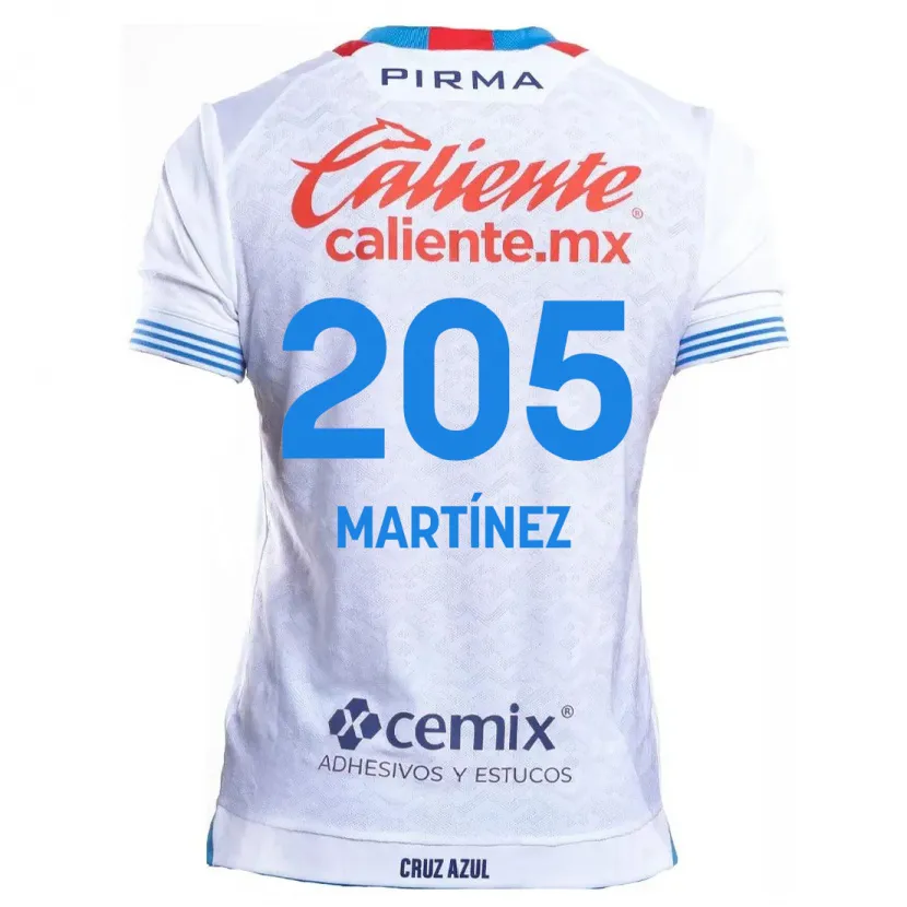 Danxen Kinder César Martínez #205 Weiß Blau Auswärtstrikot Trikot 2024/25 T-Shirt Österreich