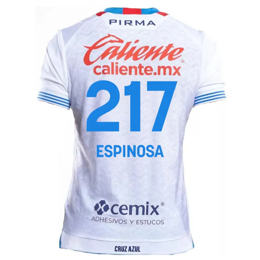 Danxen Kinder Samuel Espinosa #217 Weiß Blau Auswärtstrikot Trikot 2024/25 T-Shirt Österreich