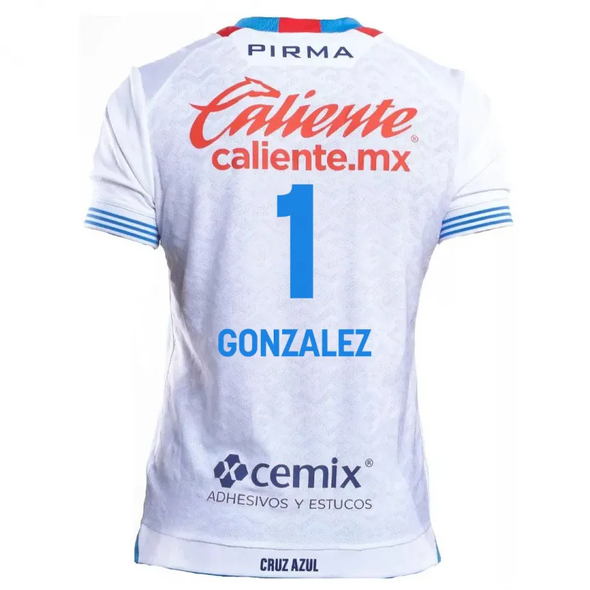 Danxen Kinder Itzayana Gonzalez #1 Weiß Blau Auswärtstrikot Trikot 2024/25 T-Shirt Österreich