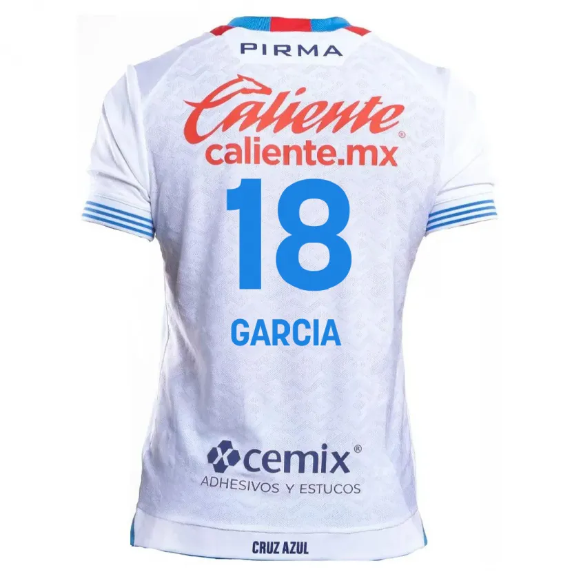 Danxen Kinder Diana Garcia #18 Weiß Blau Auswärtstrikot Trikot 2024/25 T-Shirt Österreich