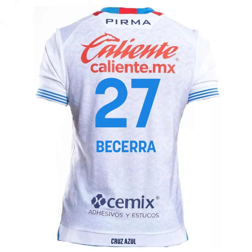 Danxen Kinder Ana Becerra #27 Weiß Blau Auswärtstrikot Trikot 2024/25 T-Shirt Österreich