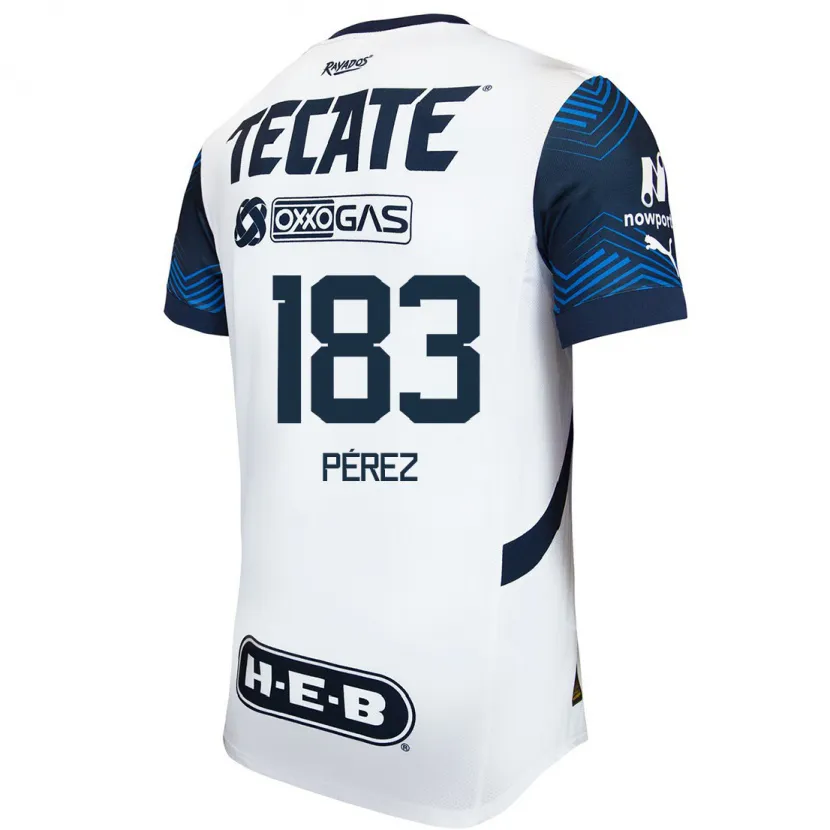 Danxen Kinder Santiago Pérez #183 Weiß Blau Auswärtstrikot Trikot 2024/25 T-Shirt Österreich