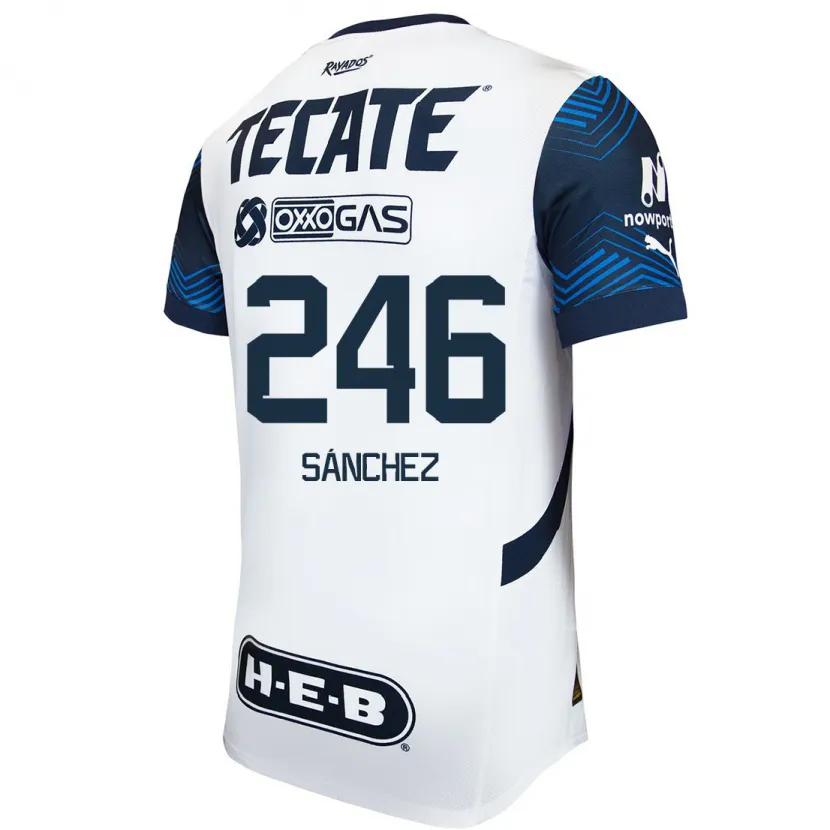 Danxen Kinder Diego Sánchez #246 Weiß Blau Auswärtstrikot Trikot 2024/25 T-Shirt Österreich